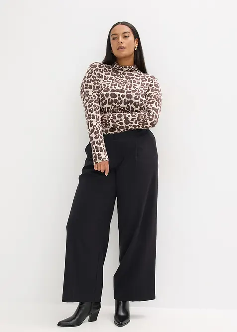 Langarmshirt aus softem Viskose-Mix, bonprix