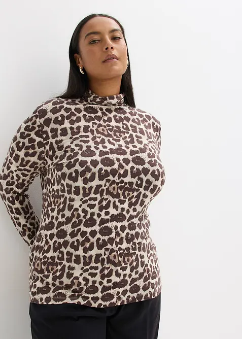 Langarmshirt aus softem Viskose-Mix, bonprix