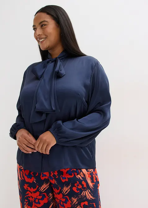 Chemisier à col lavallière, bonprix