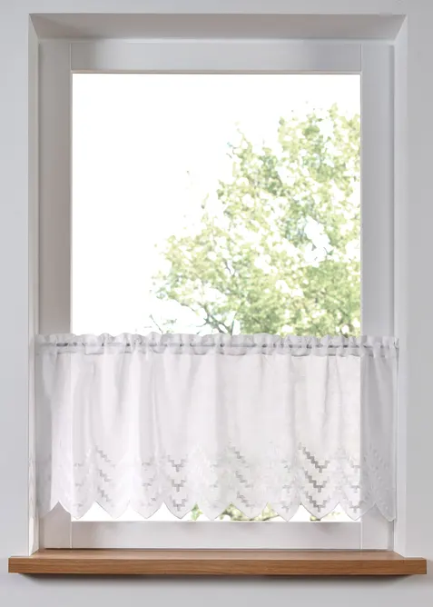 Scheibengardine mit recyceltem Polyester, bonprix