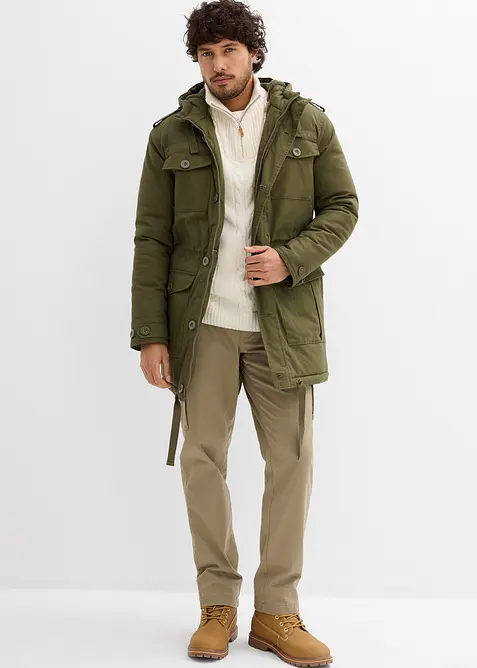 Parka d&rsquo;hiver style militaire &agrave; doublure sherpa douce, bonprix