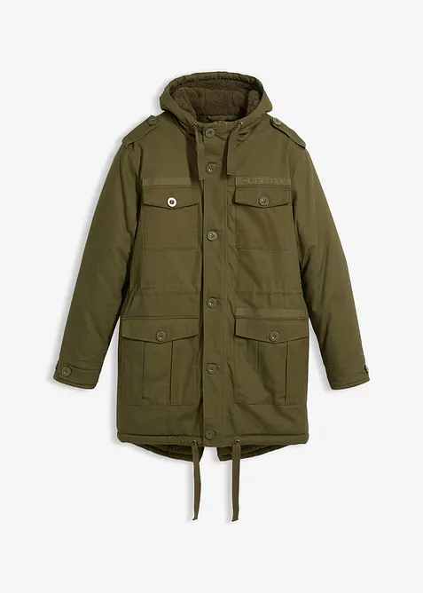 Parka d&rsquo;hiver style militaire &agrave; doublure sherpa douce, bonprix