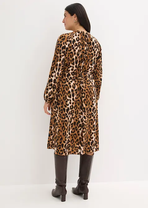 Robe midi en satin fluide, bonprix