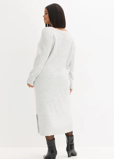 Oversized Strickkleid in Midil&auml;nge, bonprix