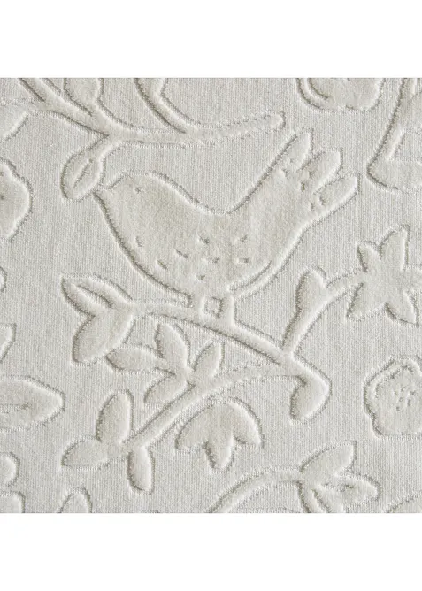 Serviette de toilette à fleurs en relief, bonprix