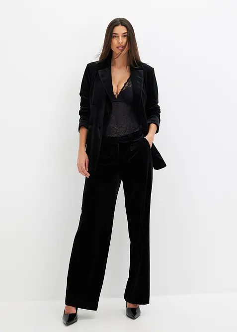 Hose aus softem Samt, bonprix