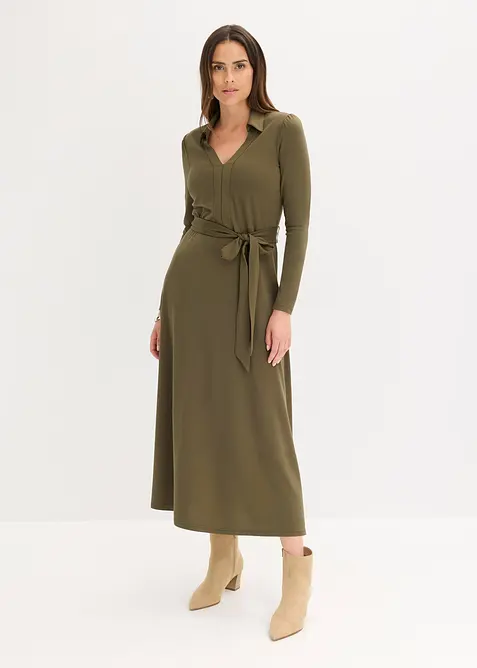 Hemdblusenkleid mit Viskose, bonprix