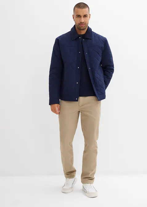 Regular Fit Stretch-Thermohose mit flauschigem Flanellfutter, Straight, bonprix