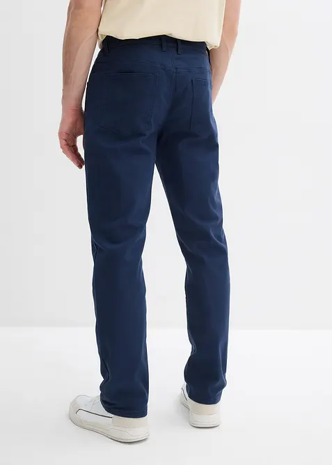 Pantalon extensible regular à doublure chaude en flanelle, droit, bonprix