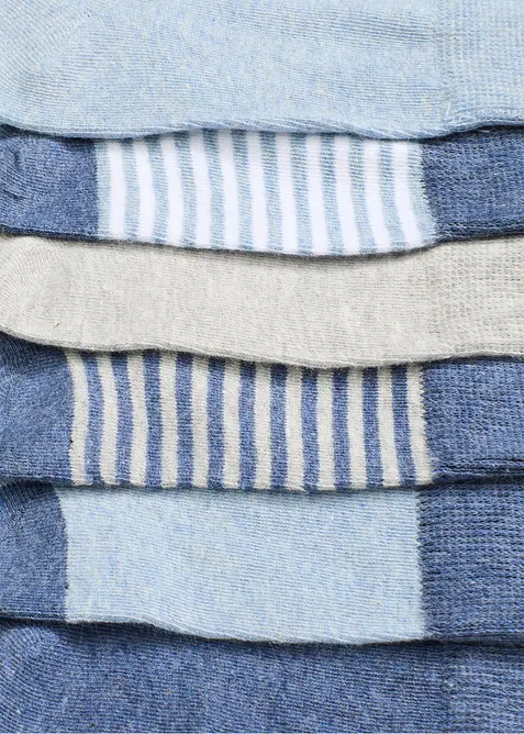 Halbsocken mit Bio-Baumwolle (8er Pack), bonprix