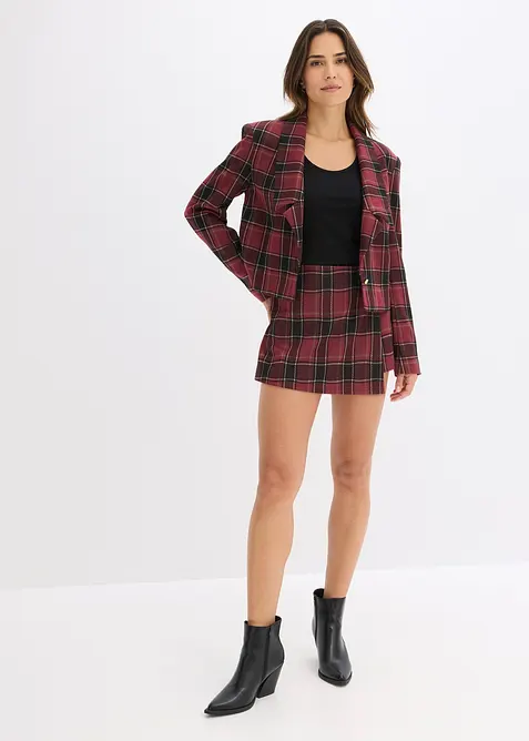 Kurzer Skort mit Schmuck-Knopf, bonprix