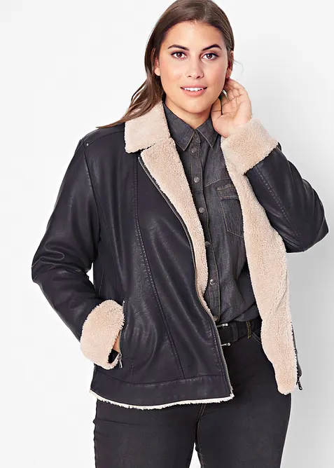 Veste enduite et doublée, bonprix