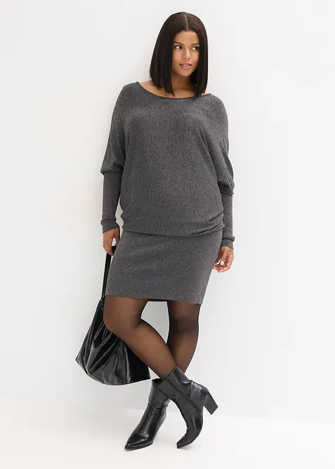 Strickkleid aus fließendem Viskose-Mix, bonprix