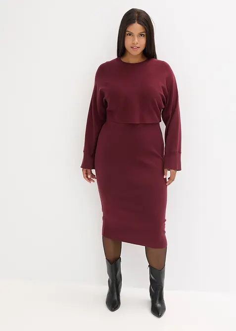 Ensemble 2 pi&egrave;ces en maille, bonprix