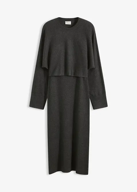 Ensemble 2 pi&egrave;ces en maille, bonprix