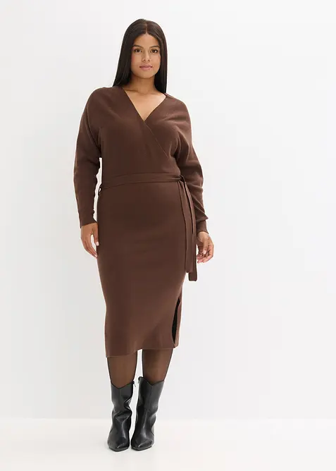 Robe pull fluide en viscose mélangée, bonprix