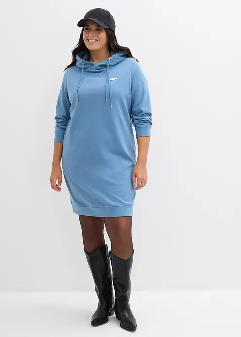 Sweatkleid mit Kapuze, bonprix