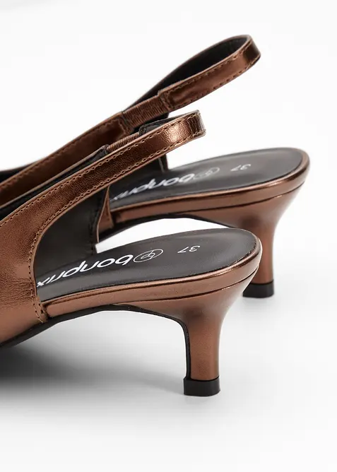 Escarpins slingback à petit talon fin, bonprix