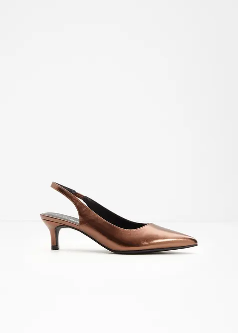 Slingpumps mit schmalem Absatz, bonprix