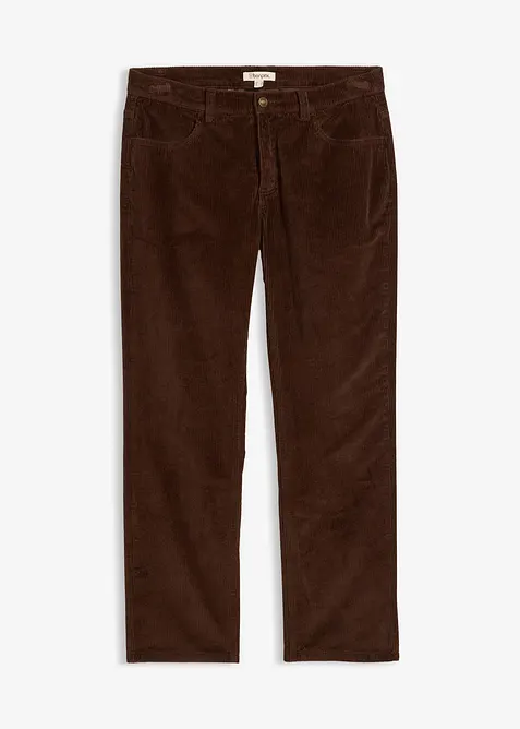 Pantalon droit loose en velours c&ocirc;tel&eacute;, doublure flanelle, bonprix