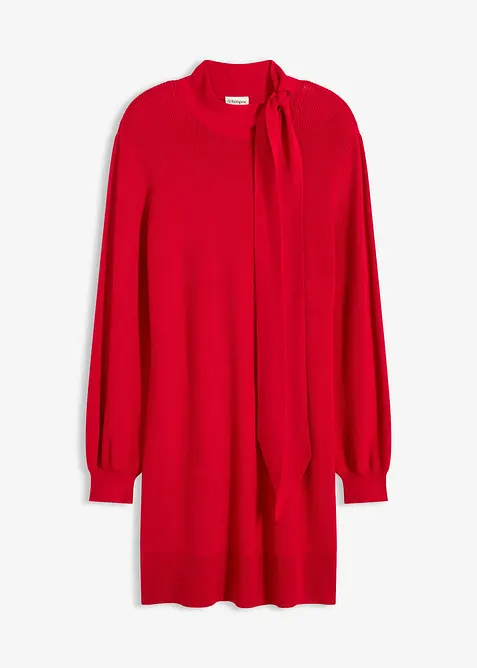 Robe en maille avec nœud, bonprix