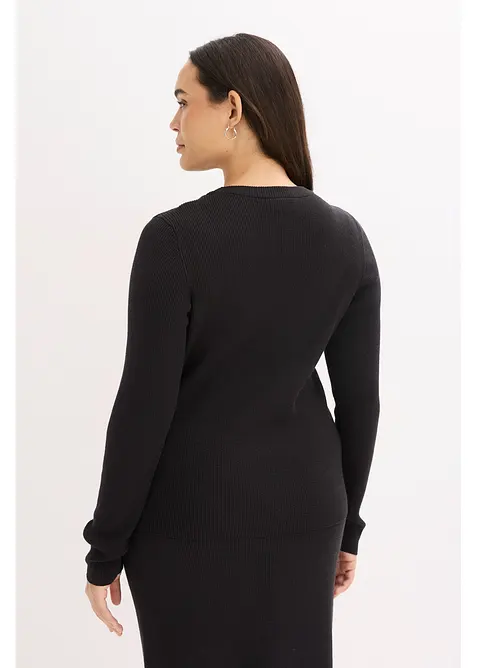 Pull doux en fine maille de viscose mélangée, bonprix