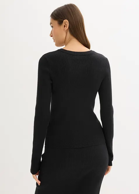 Pull doux en fine maille de viscose mélangée, bonprix