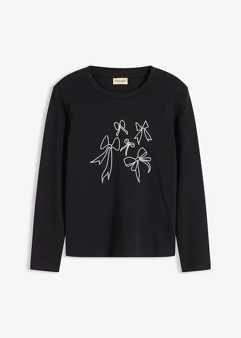 T-shirt manches longues 100% coton, bonprix