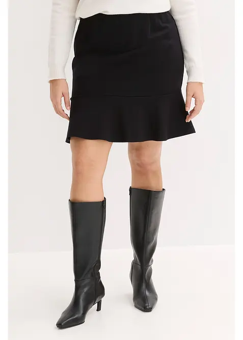 Mini-jupe en Punto di Roma confortable, bonprix