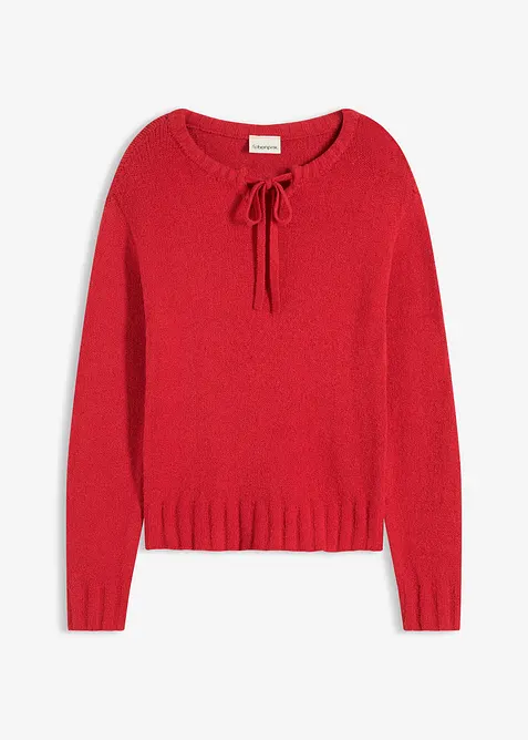 Grobstrick-Pullover mit Bindelösung, bonprix