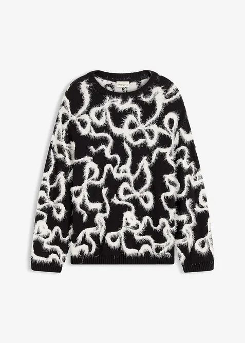 Jacquard-Pullover aus softem Viskose-Mix, bonprix