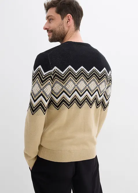 Pull doux à motif norvégien, bonprix