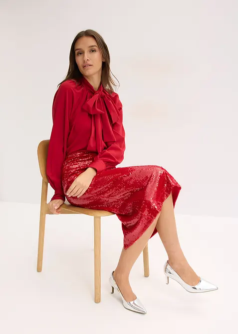 Pailletten-Midirock, bonprix