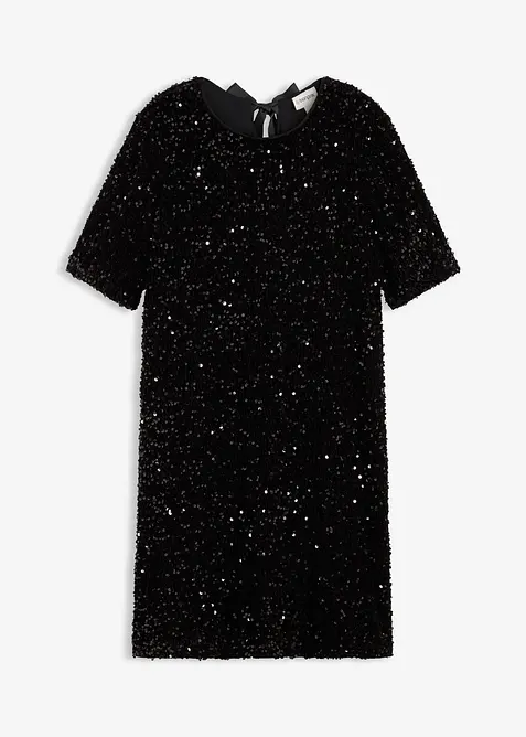 Robe courte à sequins, bonprix