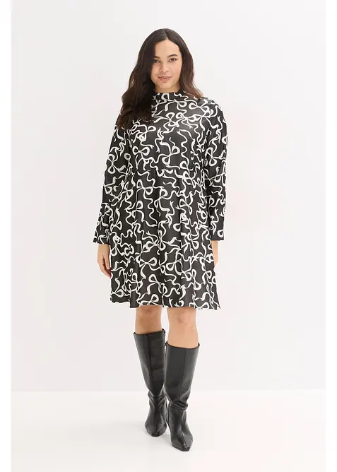 Robe midi fluide en viscose mélangée, bonprix