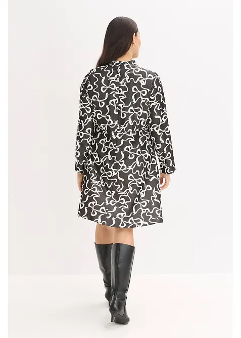 Robe midi fluide en viscose mélangée, bonprix