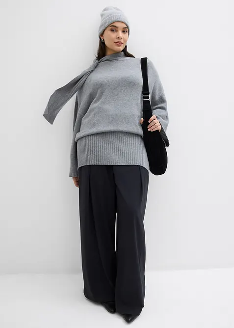 Oversize-Pullover aus softem Viskose-Mix, bonprix