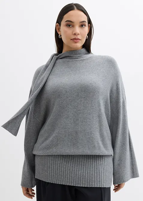 Oversize-Pullover aus softem Viskose-Mix, bonprix