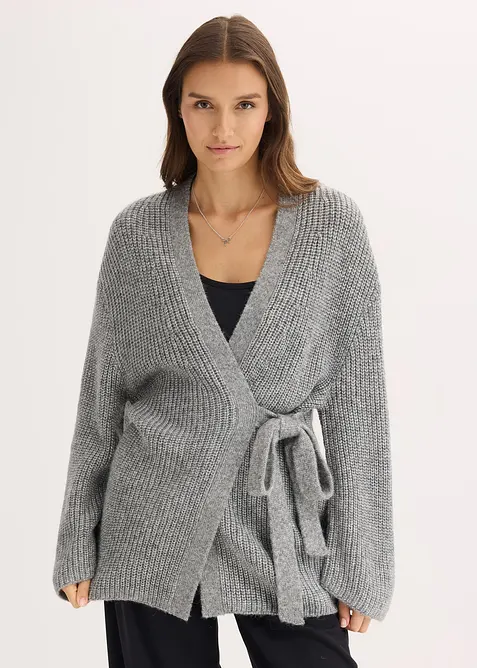 Oversize Wickelcardigan, bonprix
