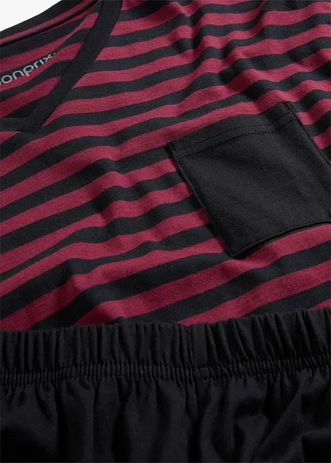 Pyjama aus reiner Baumwolle mit langen Ärmeln, bonprix