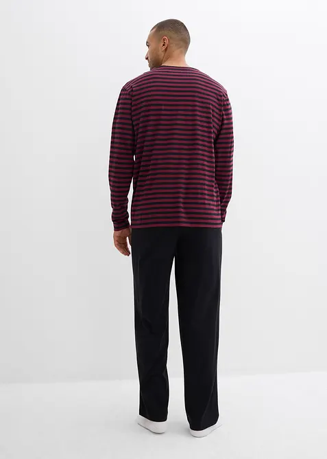 Pyjama aus reiner Baumwolle mit langen Ärmeln, bonprix