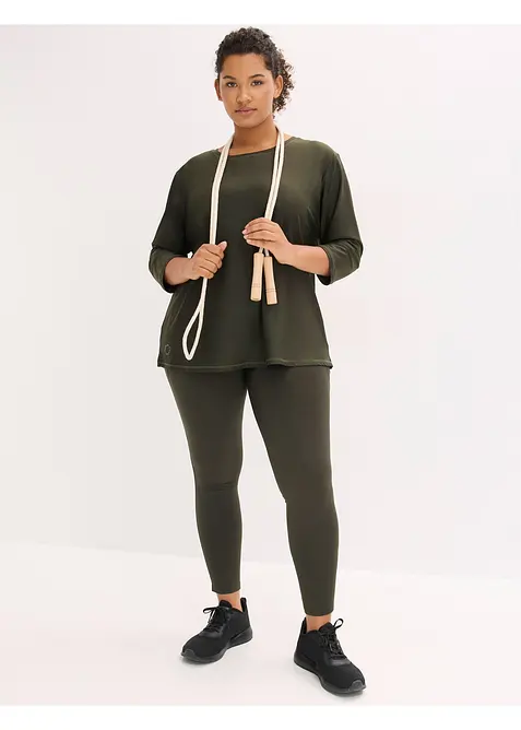 Thermo-Leggings mit reflektierenden Details und Handytasche, bonprix