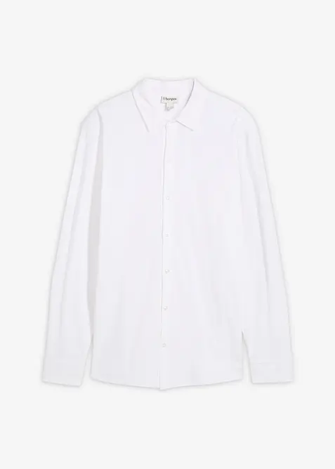 Chemise en piqué de coton ultra-extensible, slim, bonprix