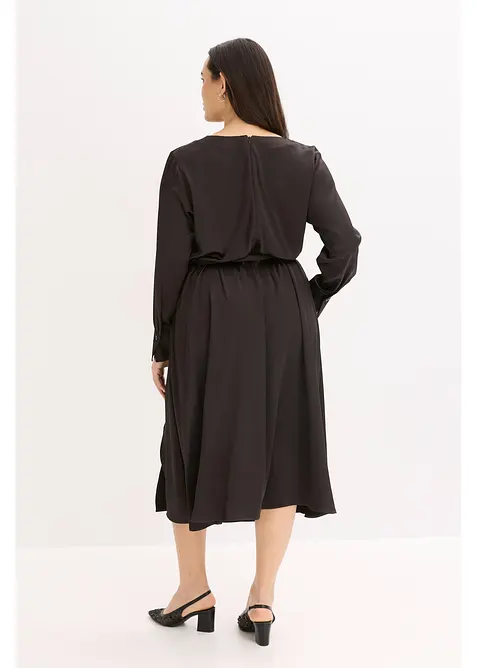 Robe midi en satin brillant, bonprix