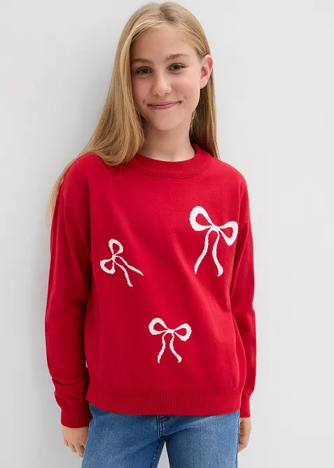 Pull en fine maille avec détail nœud, bonprix