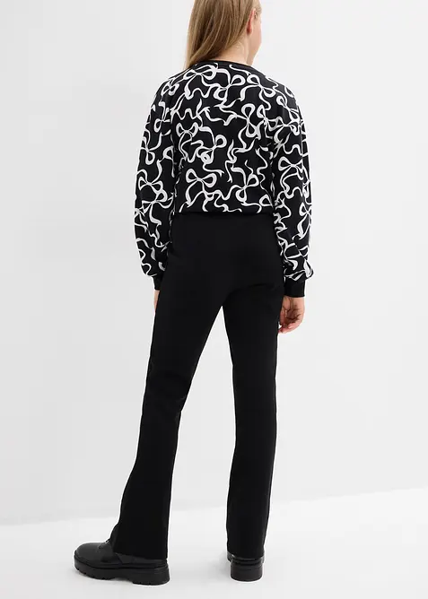 Pantalon évasé en jersey coton épais, bonprix