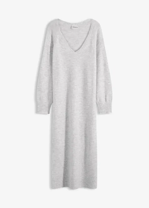 Oversized Strickkleid in Midil&auml;nge, bonprix