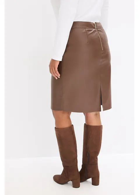 Jupe crayon enduite, bonprix