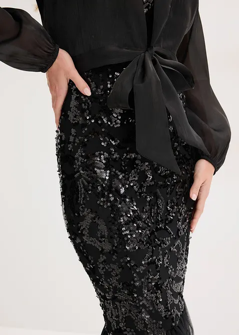 Boléro en tulle fin avec détail à nouer, bonprix