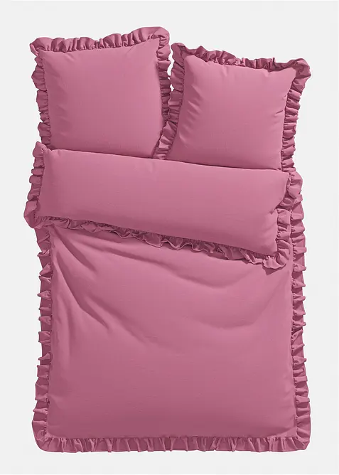 Linon-Bettw&auml;sche mit R&uuml;schen, bonprix